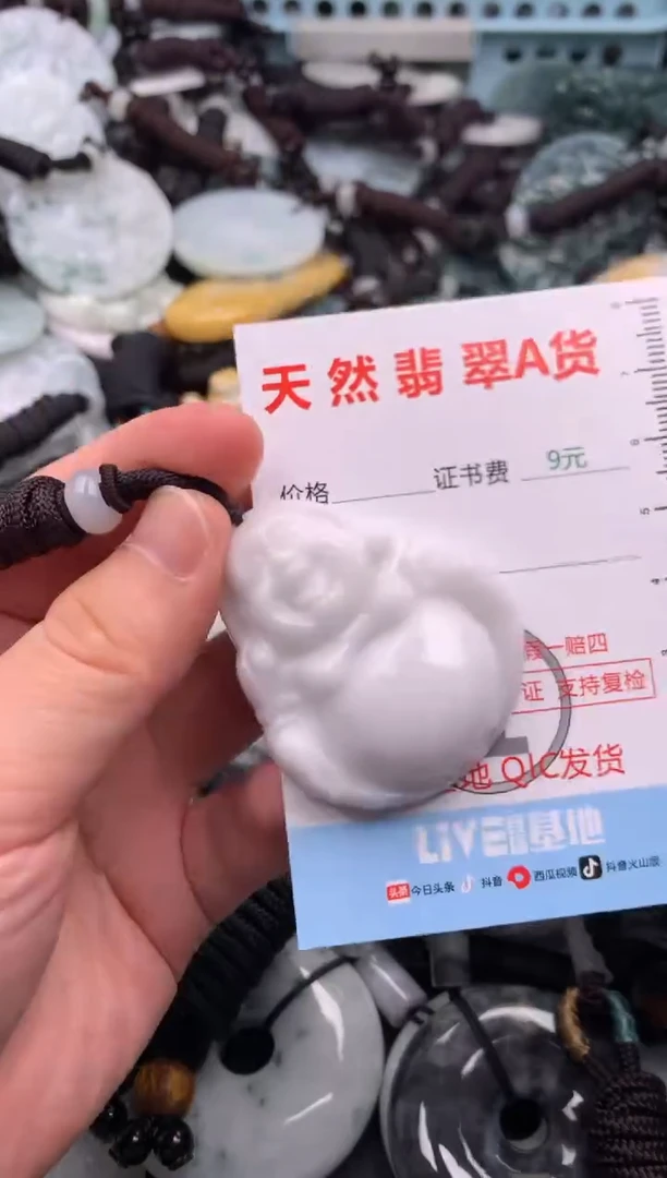 翡翠未镶嵌吊坠(不含链)1