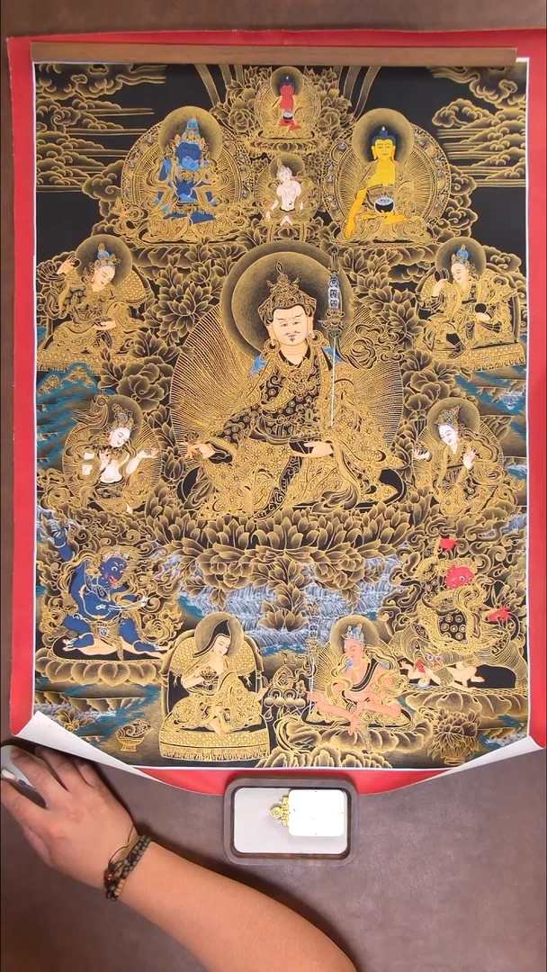 卷轴画K****f莲师八变75cm52cm