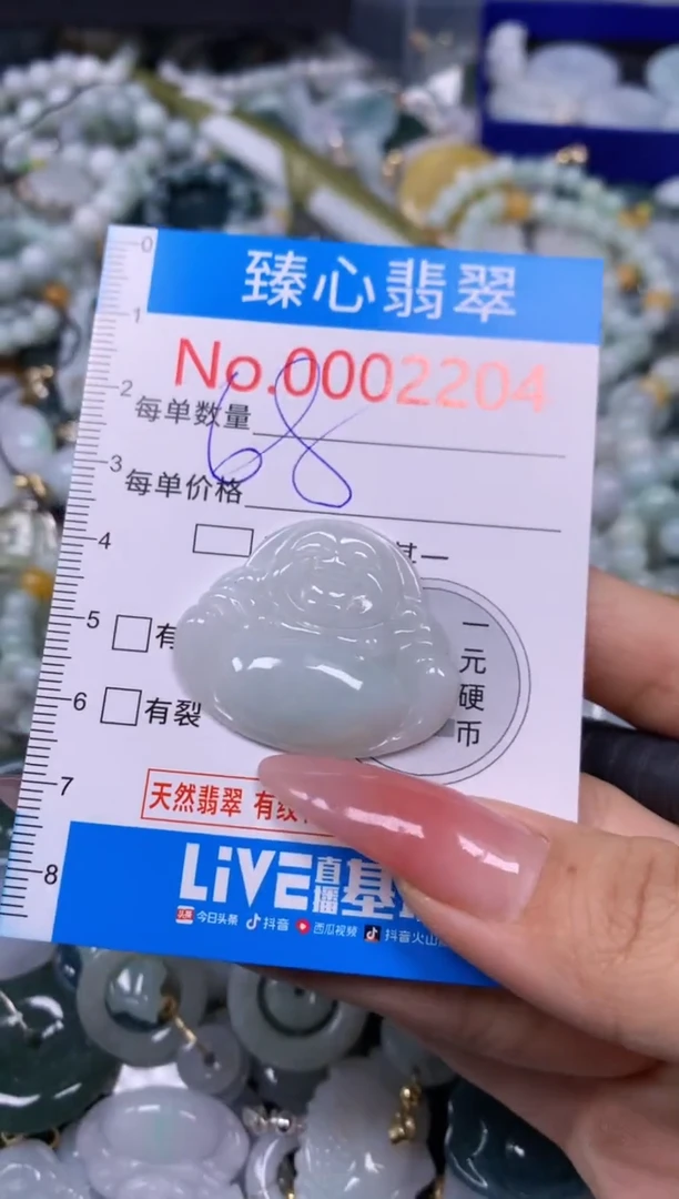 【闪购商品】翡翠颈饰未镶嵌含绳0002204