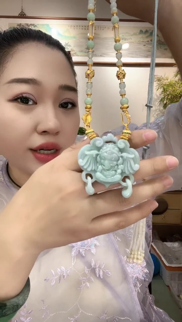 吊坠(赠链)合金翡翠国风