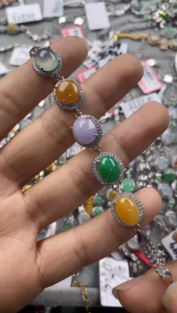 银S925镶嵌戒指翡翠8888---2