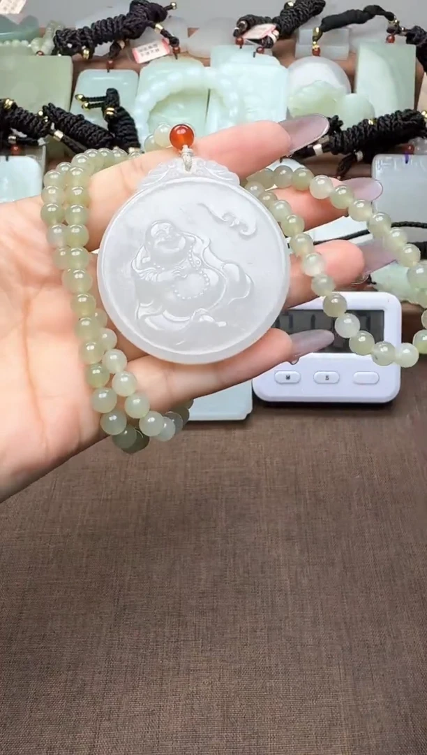 颈饰未镶嵌和田玉空*心空