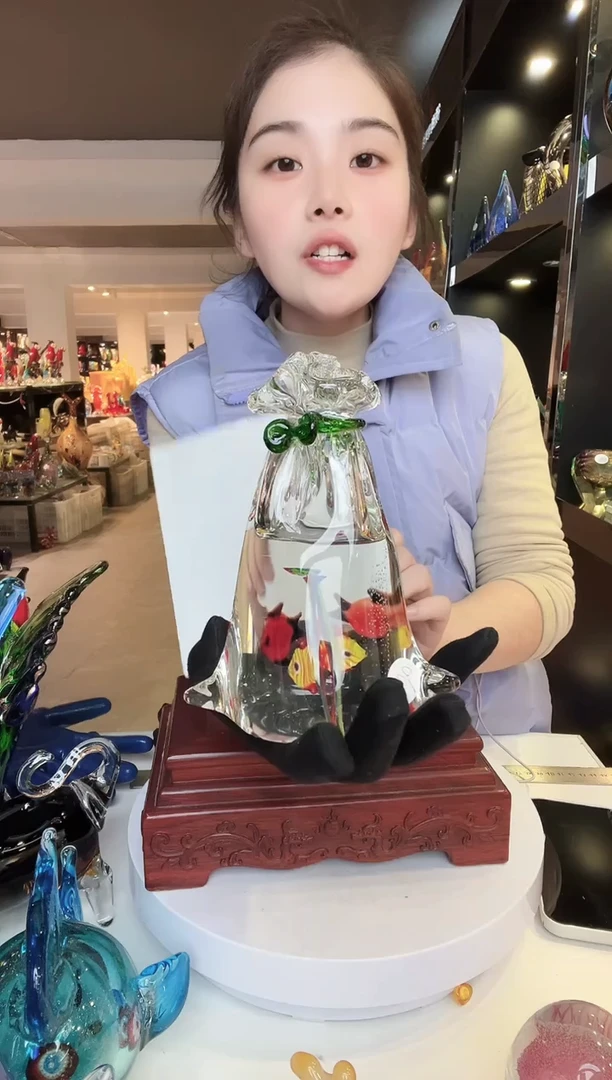 【闪购商品】茶盏琉璃摆件家居摆件