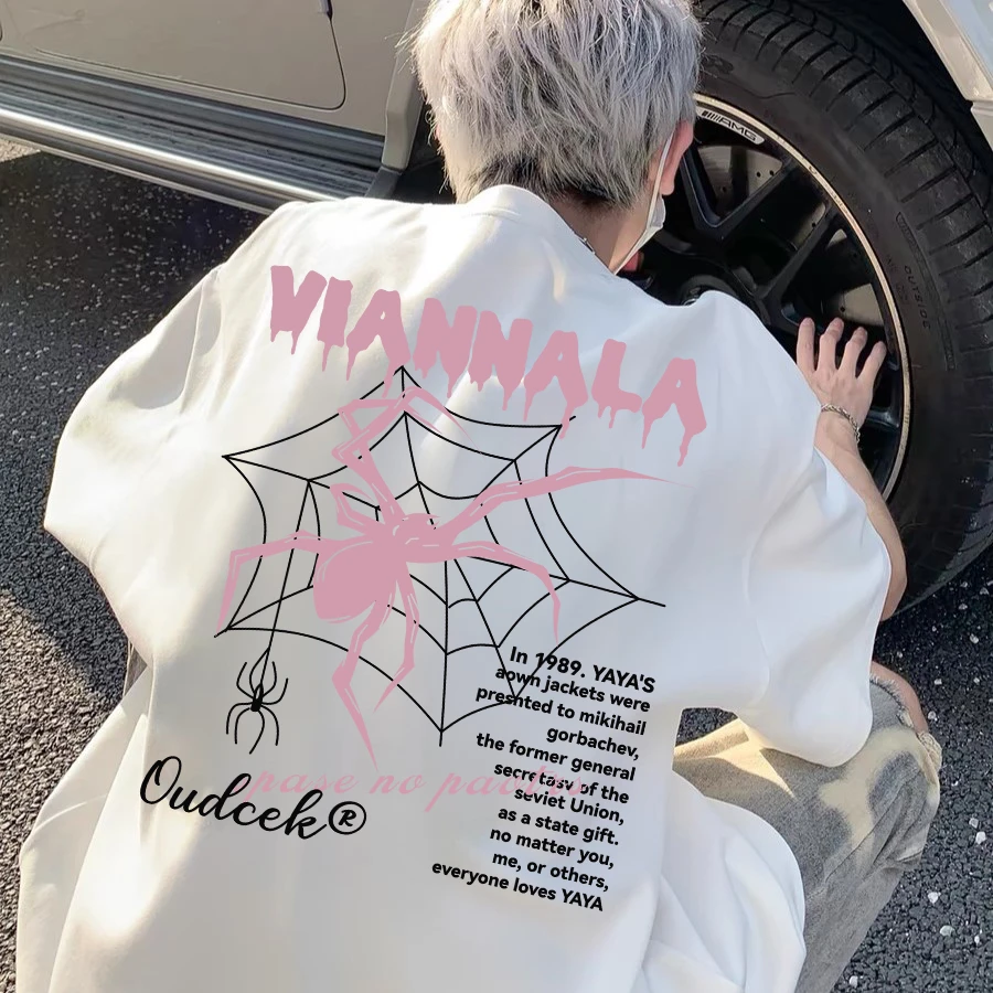 100%重磅纯棉短袖T恤高街学生高级感痞帅青少年小众宽松半袖夏季