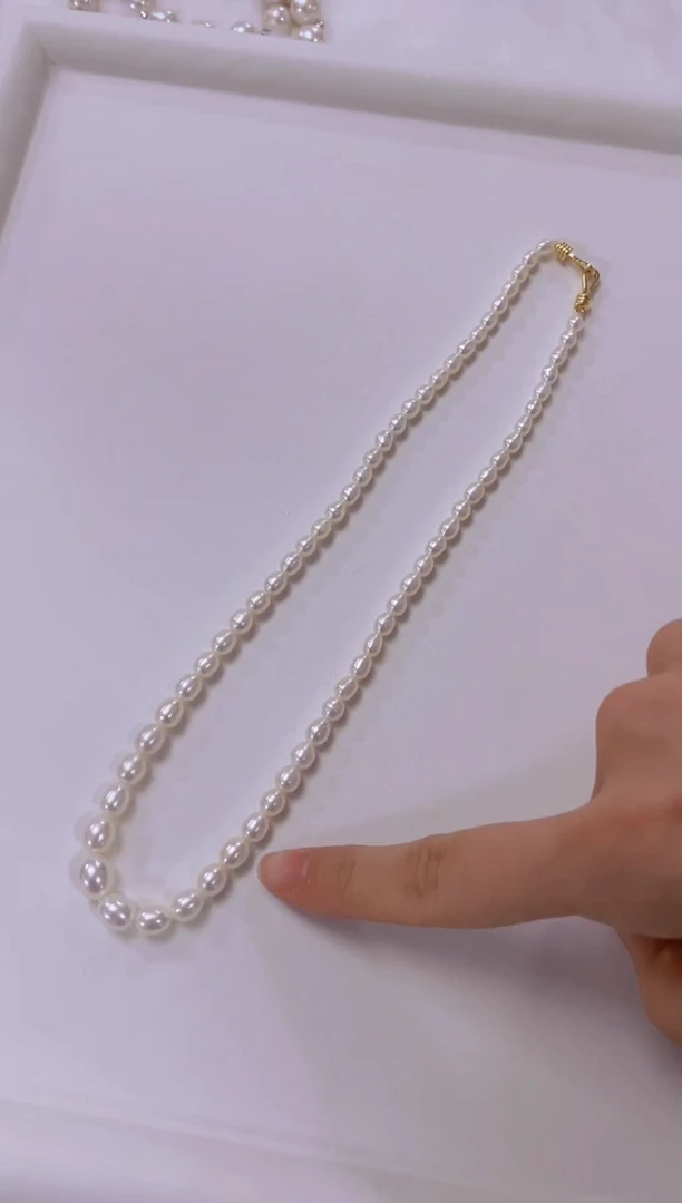 【闪购商品】淡水珍珠项链未镶嵌年货美人泪项链