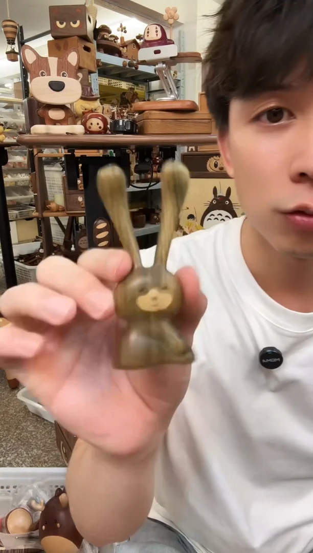 木绿檀有表情兔子按摩