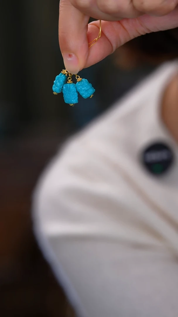 未镶嵌绿松石珠宝奇石凤九多样性发一