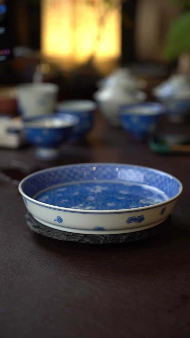 景德镇全手工手绘冰梅纹壶承