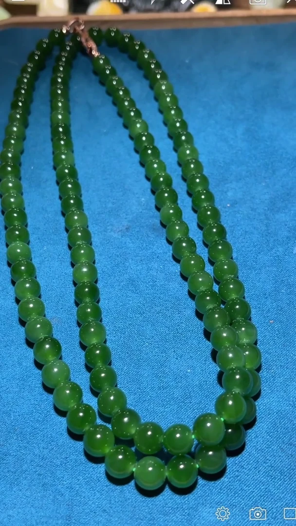 【闪购商品】和田玉XY未镶嵌圆珠珠链