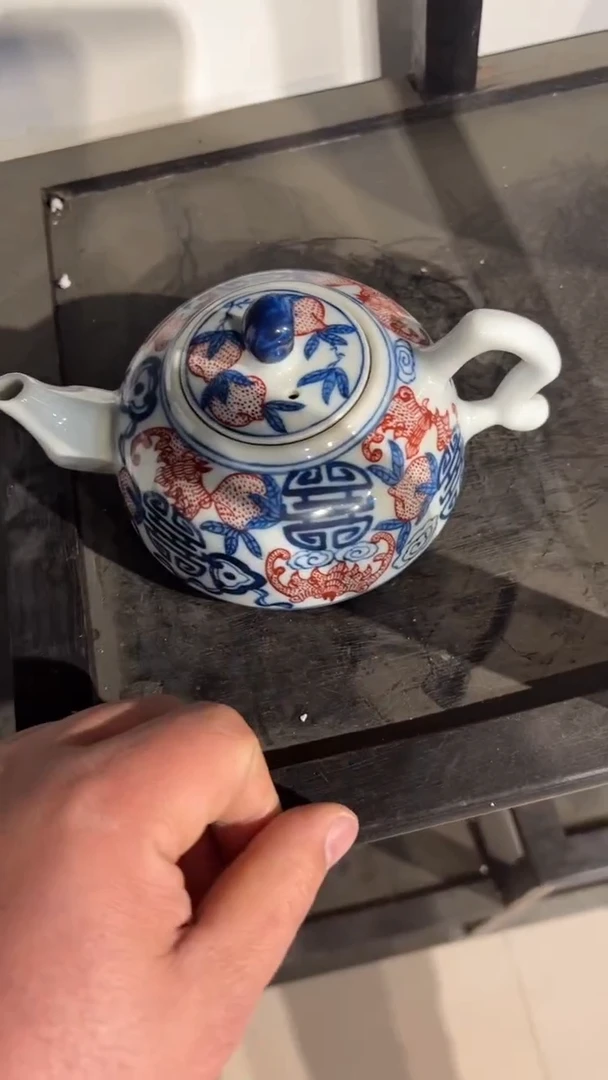 摆件瓷摆件瓷摆件青花福禄寿壶