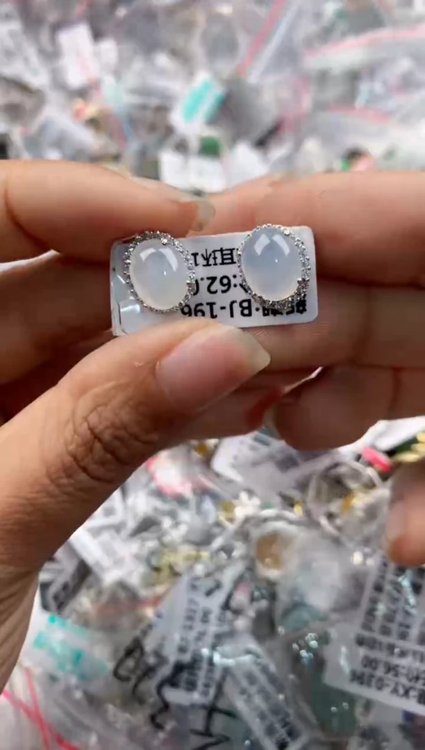 银S925镶嵌戒指翡翠666---10