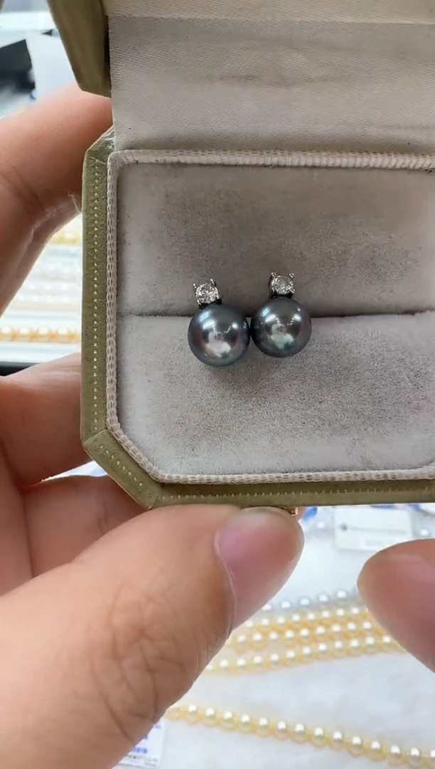 【闪购商品】海水珍珠耳饰银S925镶嵌非基地发货不带证书
