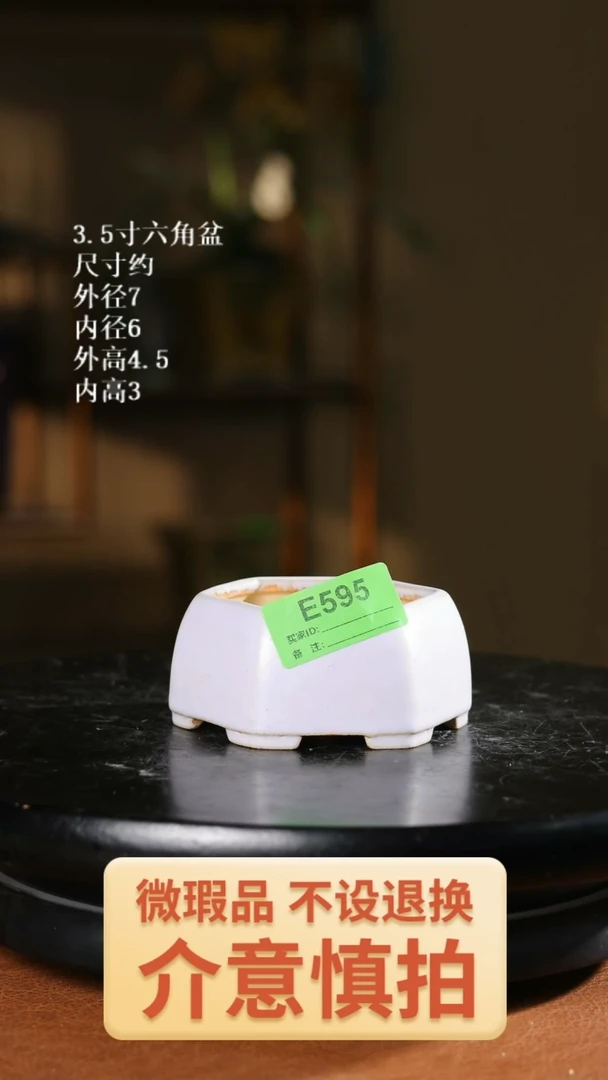 3.5寸六角盆 595