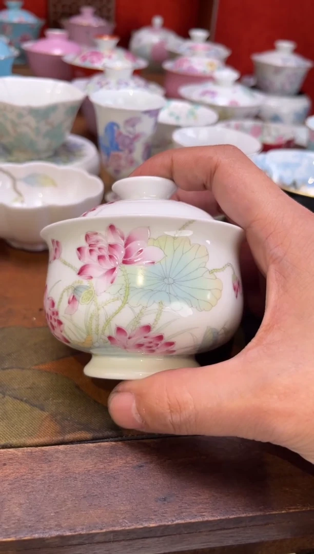 景德镇纯手绘陶瓷茶具