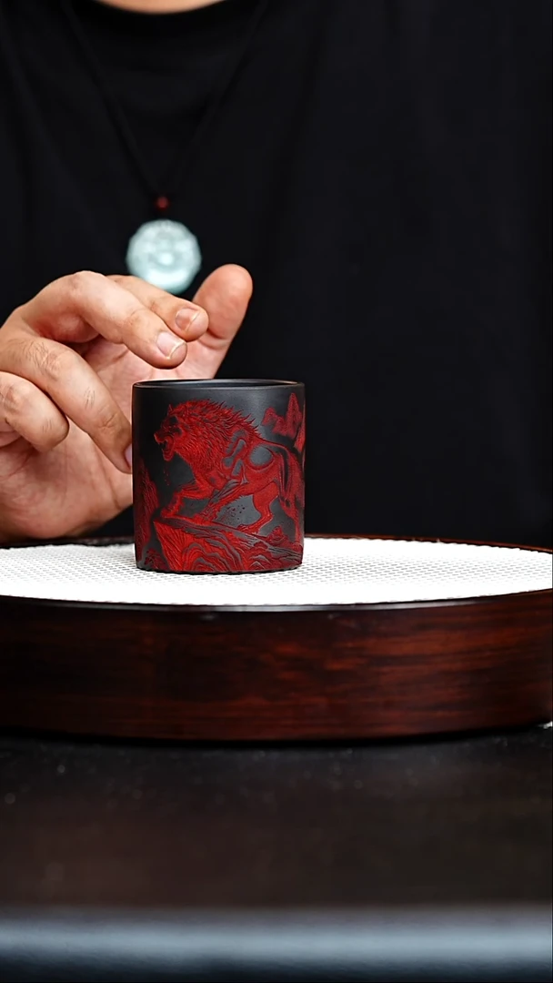 茶壶紫砂宜兴紫砂 狼道 主人杯