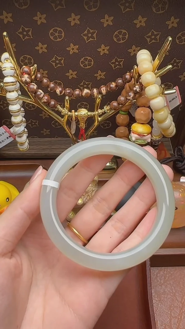 和田玉手镯未镶嵌WZ6014