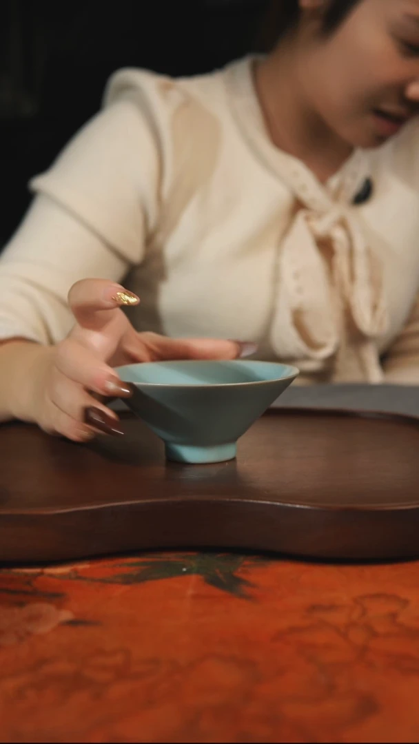 杯子瓷汝州原产地原矿仿古老釉q