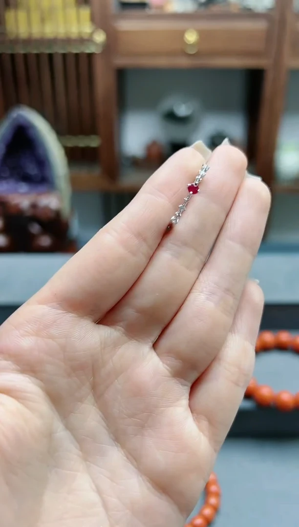 【闪购商品】红宝石戒指银S925镶嵌红宝石戒指*1 CBGF