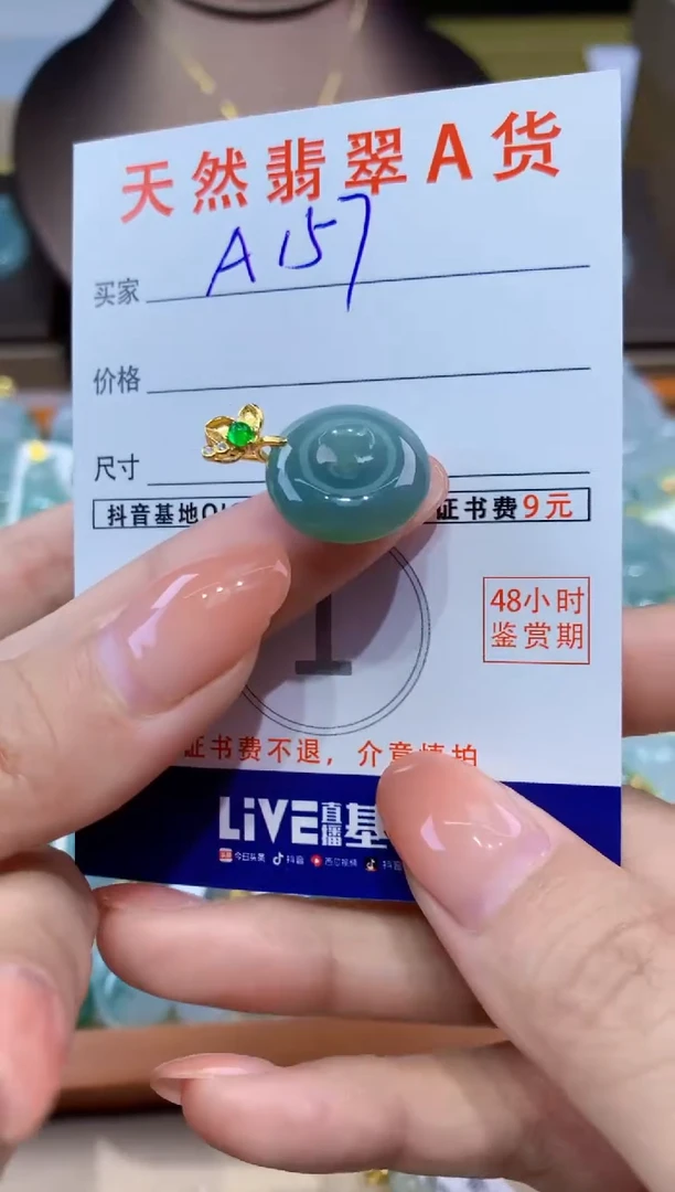 翡翠未镶嵌颈饰 天然缅甸a货翡翠