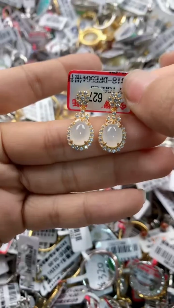 银S925镶嵌戒指翡翠999     8
