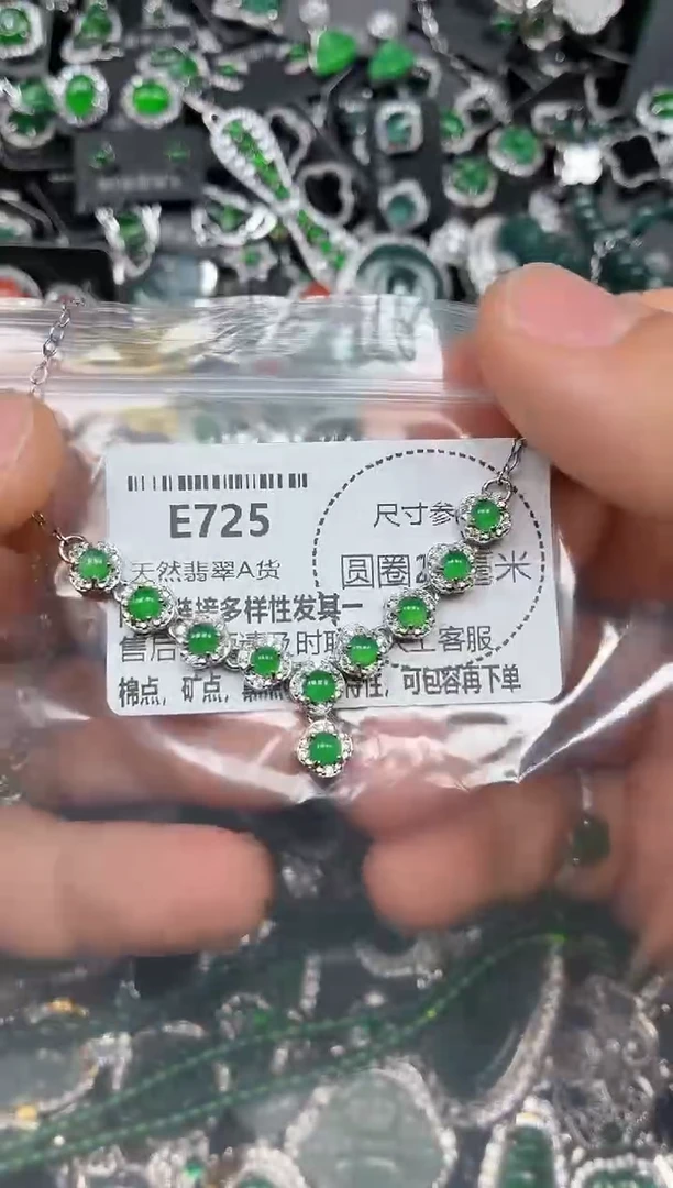 颈饰未镶嵌翡翠E725项链