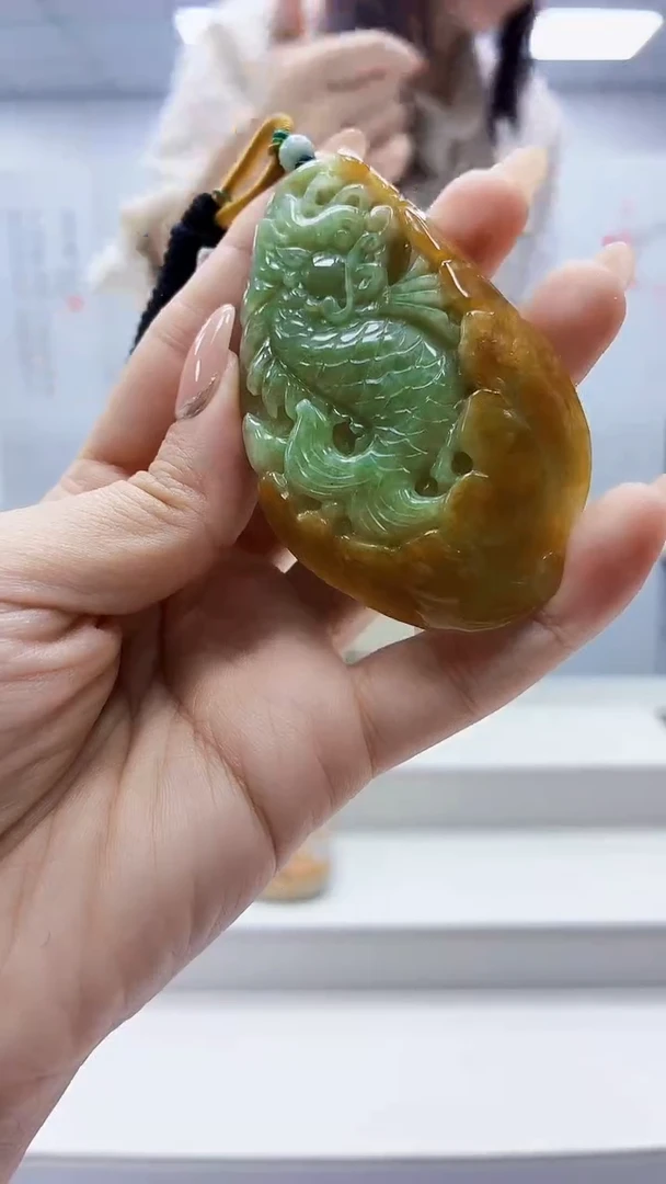 未镶嵌定制翡翠3099ty-毛货挂件90