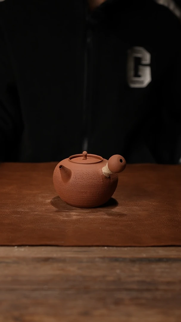 008朱泥手拉煮水壶500CC