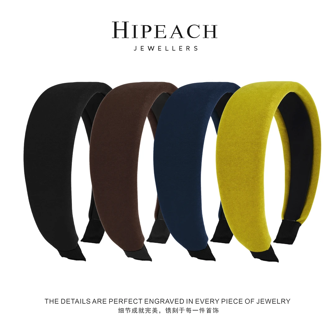 赫本高颅顶丝绒发箍119-001 119-002 119-003 119-004