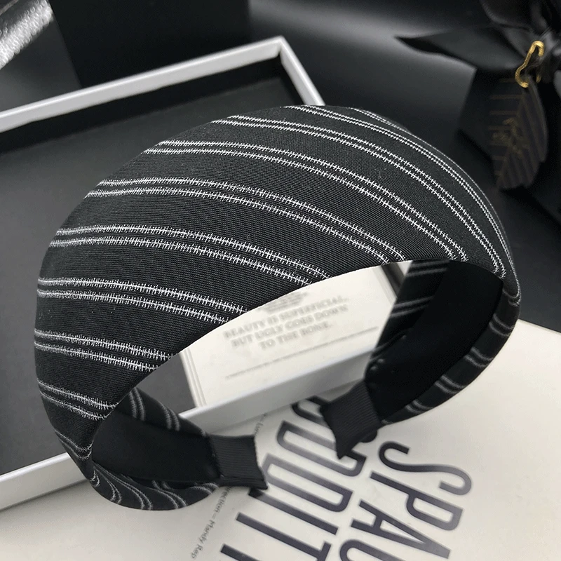 新款韩版女士发饰头箍复古港风民族风宽边发箍高档外出压发复古