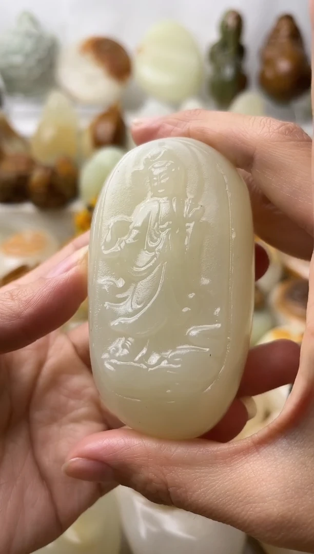 石材古青石棉纹正常不退换观音