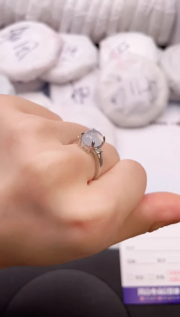 【闪购商品】石英质玉手镯未镶嵌蛋面镶嵌戒指（拍一发一）