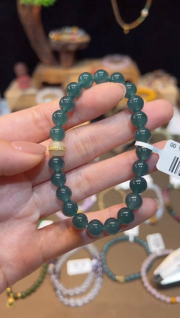 手饰翡翠18K金镶嵌手饰@@0796