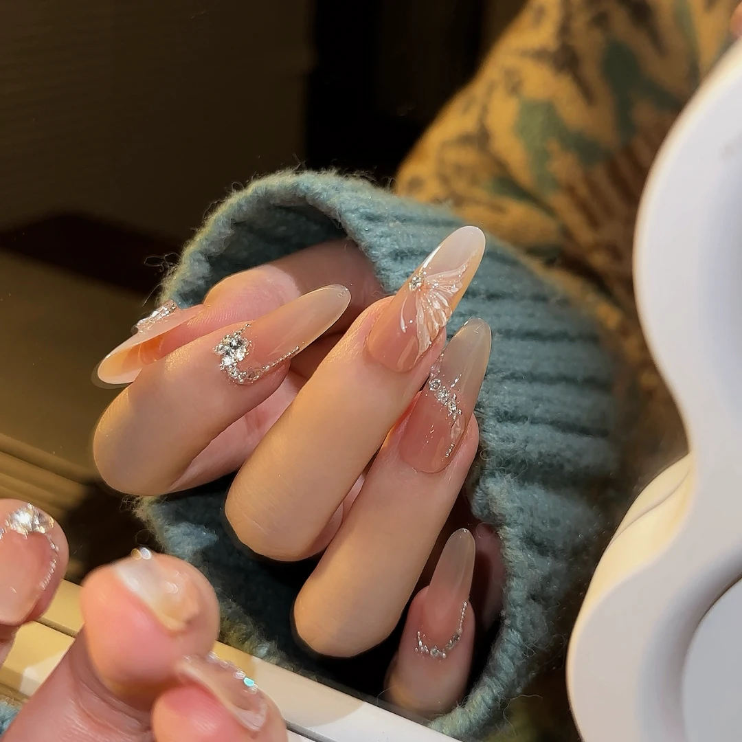 NANNAN[冰晶蝴蝶]手工穿戴甲H801（XX-03）