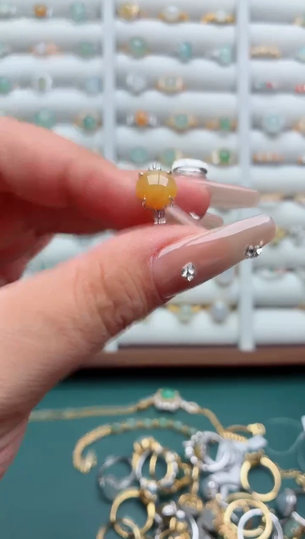 吊坠(不含链)银S925镶嵌翡翠.