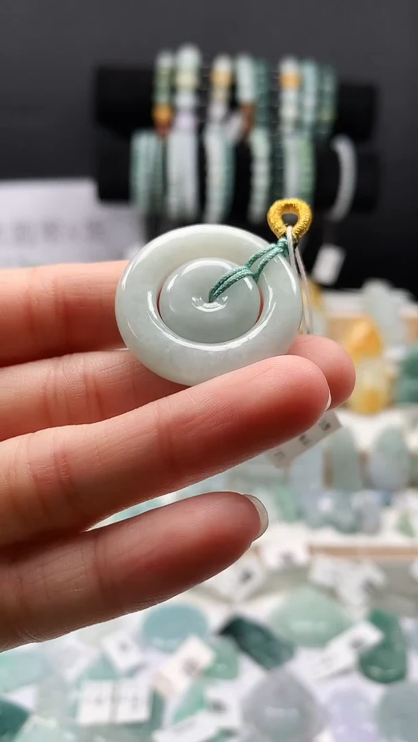 吊坠(不含链)未镶嵌翡翠24子母扣