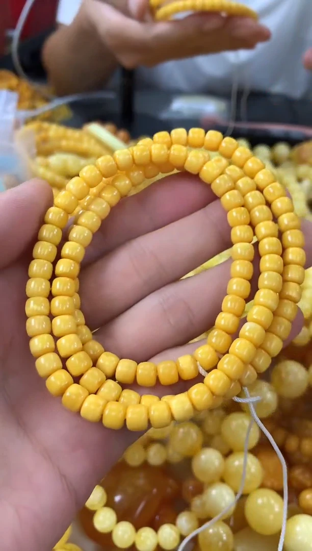 未镶嵌蜜蜡裸石链子