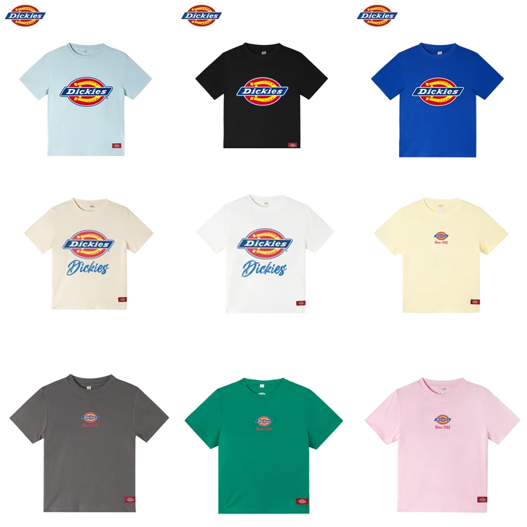 Dickies【夏季清仓合集】圆领短袖合身版夏季百搭T恤上衣男童女童