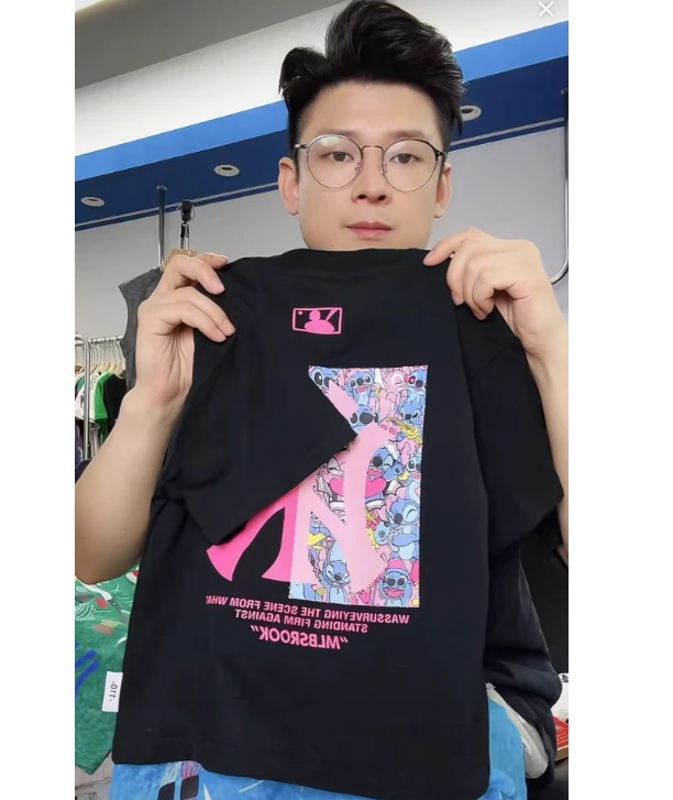 舅舅严选童装夏季男童潮韩版百搭时尚宽松休闲圆领套头短袖J00033