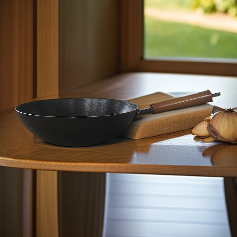 冯氏铸铁0075螺旋炒勺