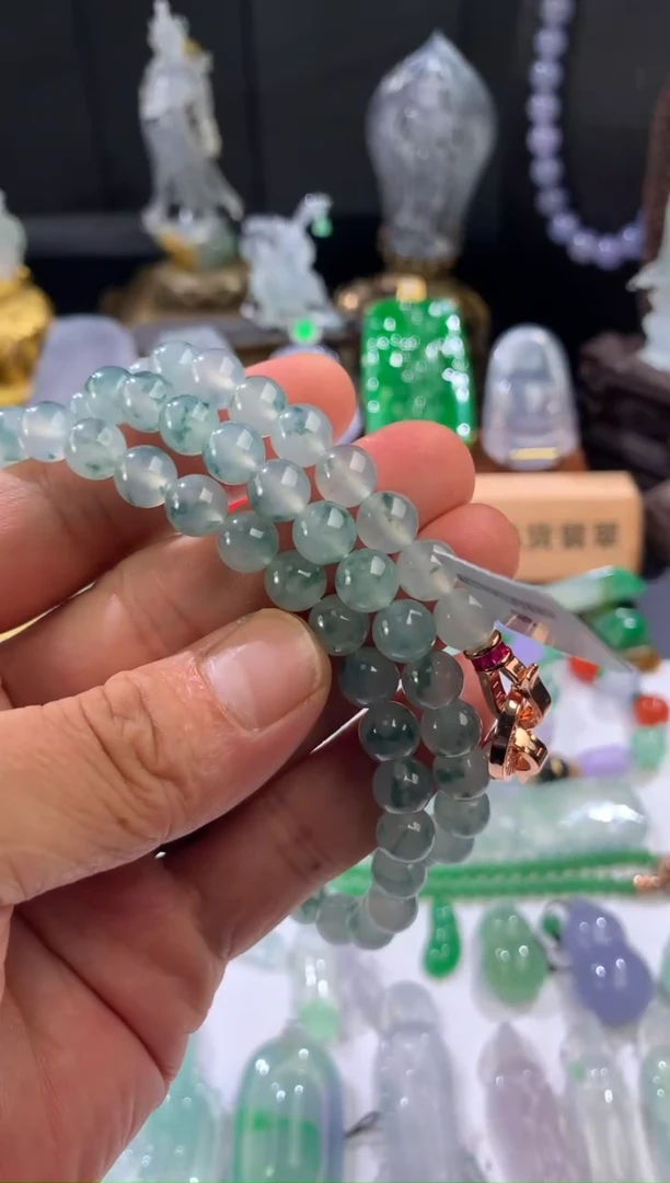 项链未镶嵌翡翠天然翡翠珠链