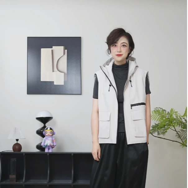 【U.M】泰晤士河连帽冲锋马甲简洁百搭