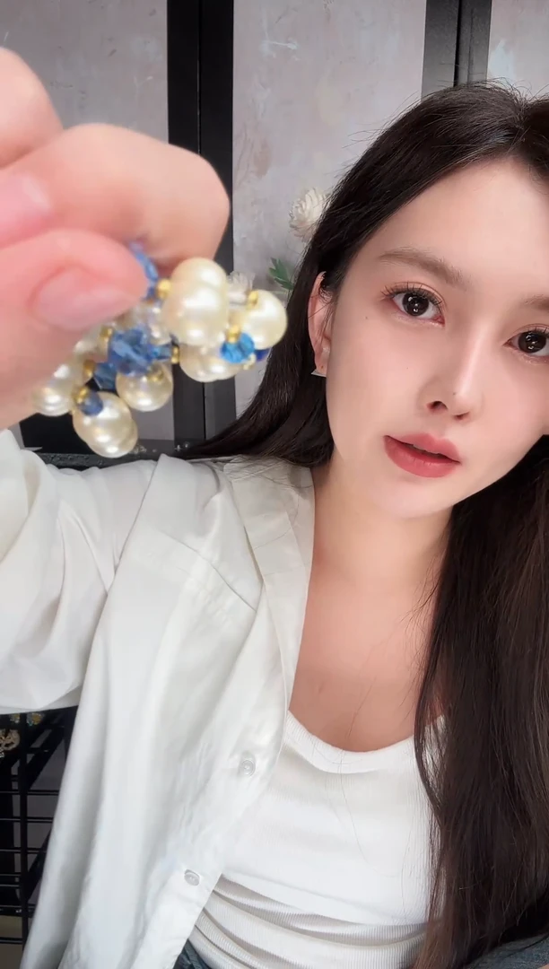 纯铜合金琉璃福福单项链
