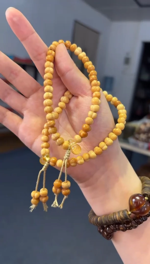 手链蜜蜡未镶嵌   8mm龙脊屁桃【蜜蜡】手持