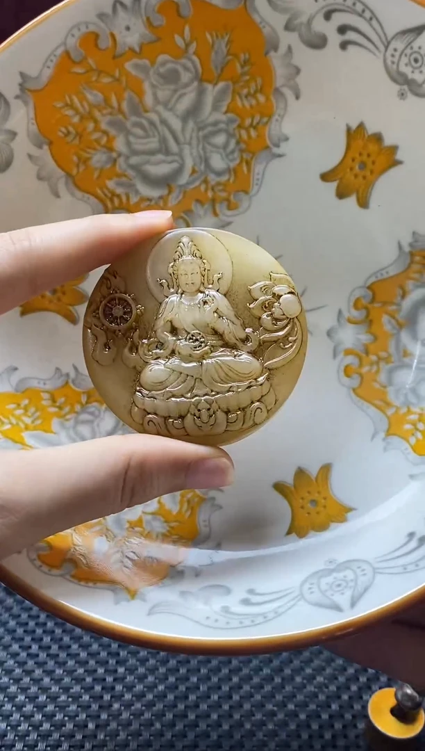 瓷片瓷片 瓷器 摆件1个
