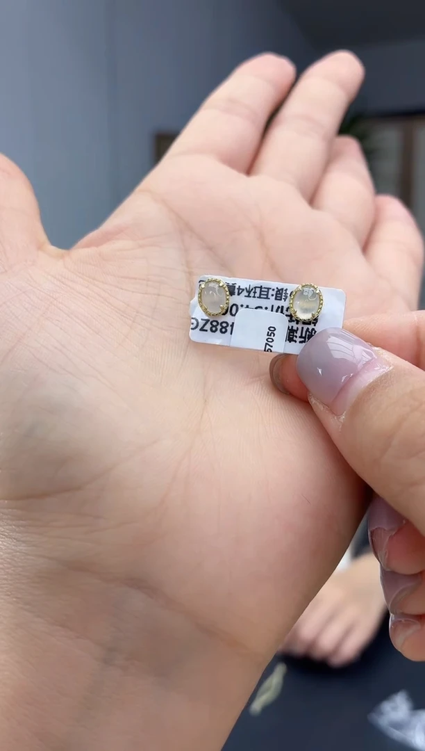 银S925镶嵌翡翠耳饰111111111111