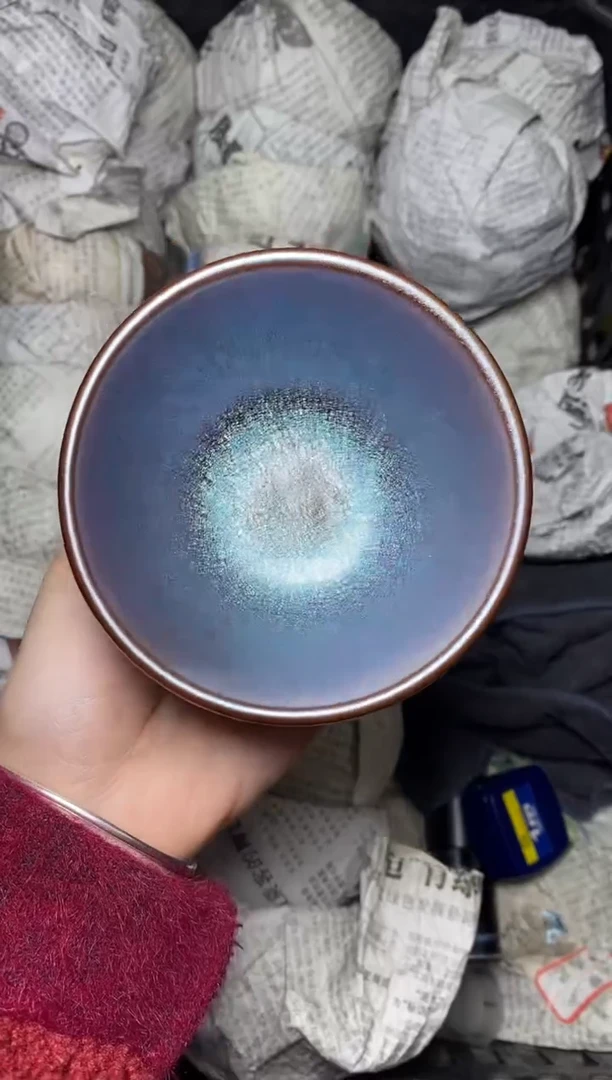 【闪购商品】茶盏糖果 紫 大钵 盏三疯建盏茶器