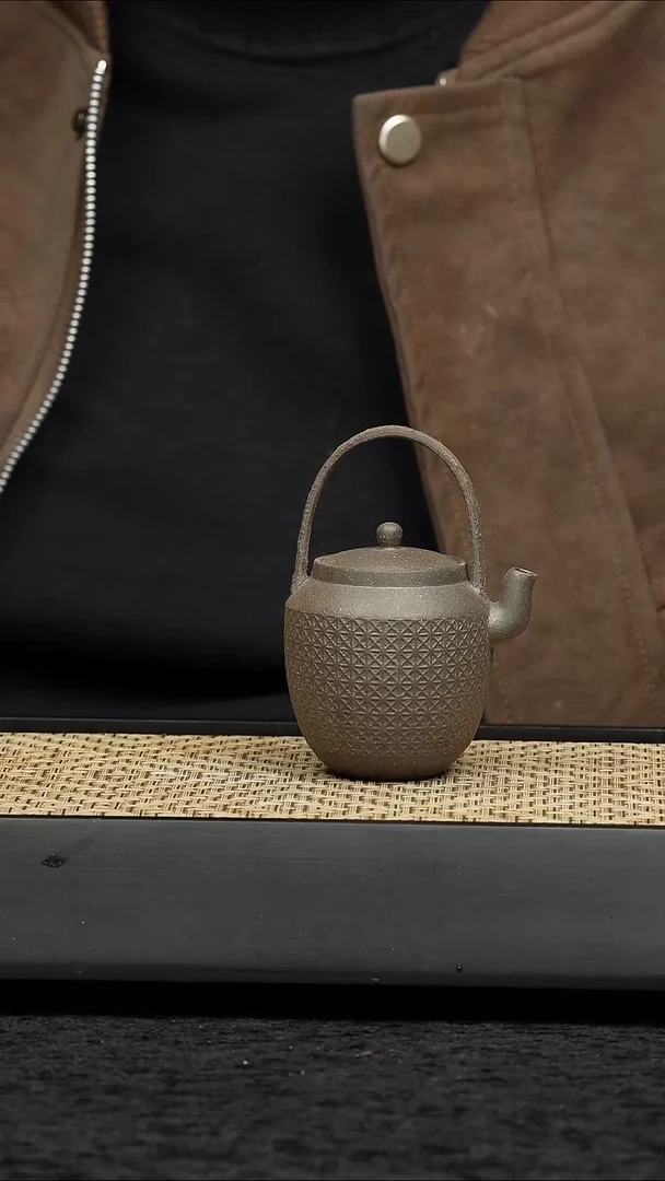 茶壶紫砂五堂 印纹提梁