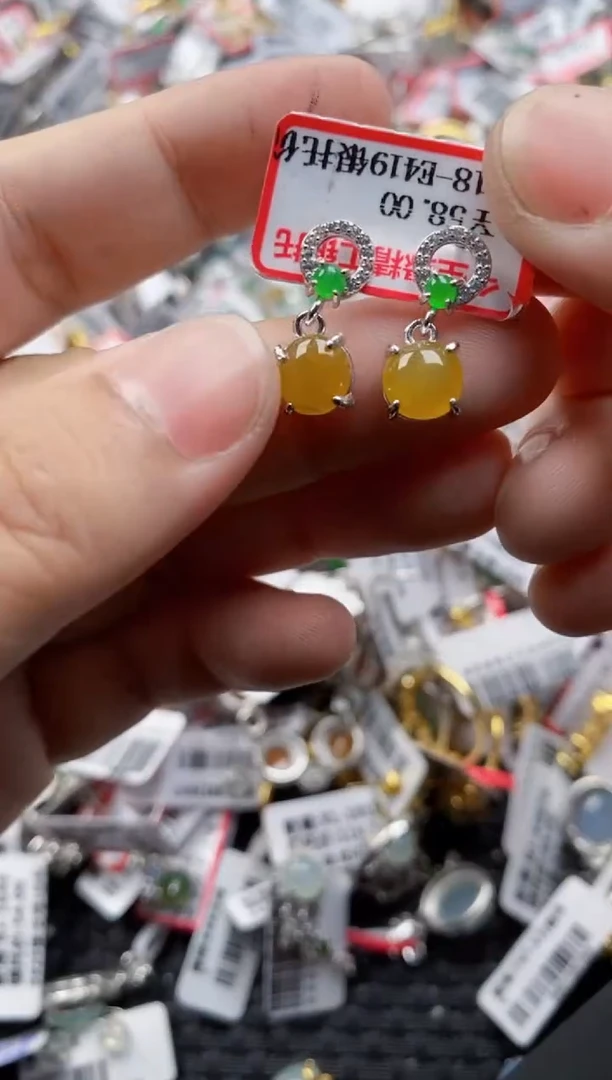 翡翠戒指银S925镶嵌1414      9