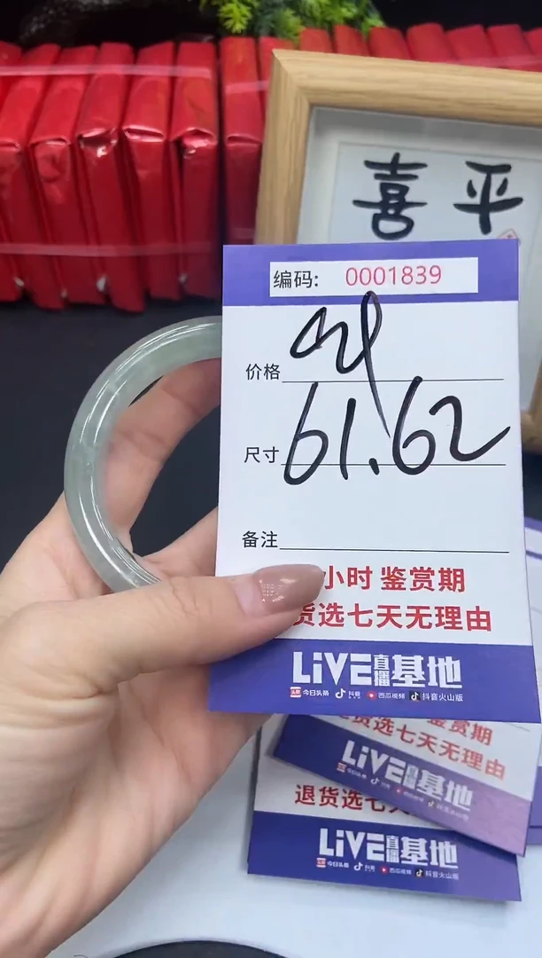 未镶嵌手镯翡翠0001839