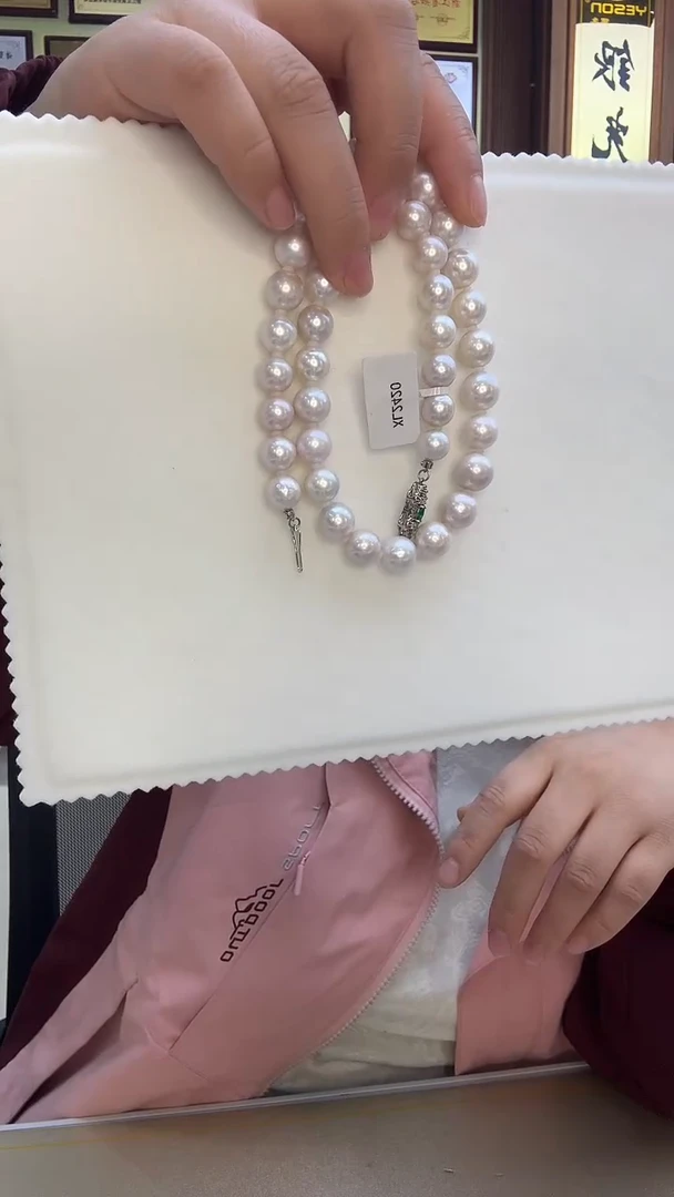 颈饰银S925镶嵌淡水珍珠曼塔淡水珍珠项链  XL2420